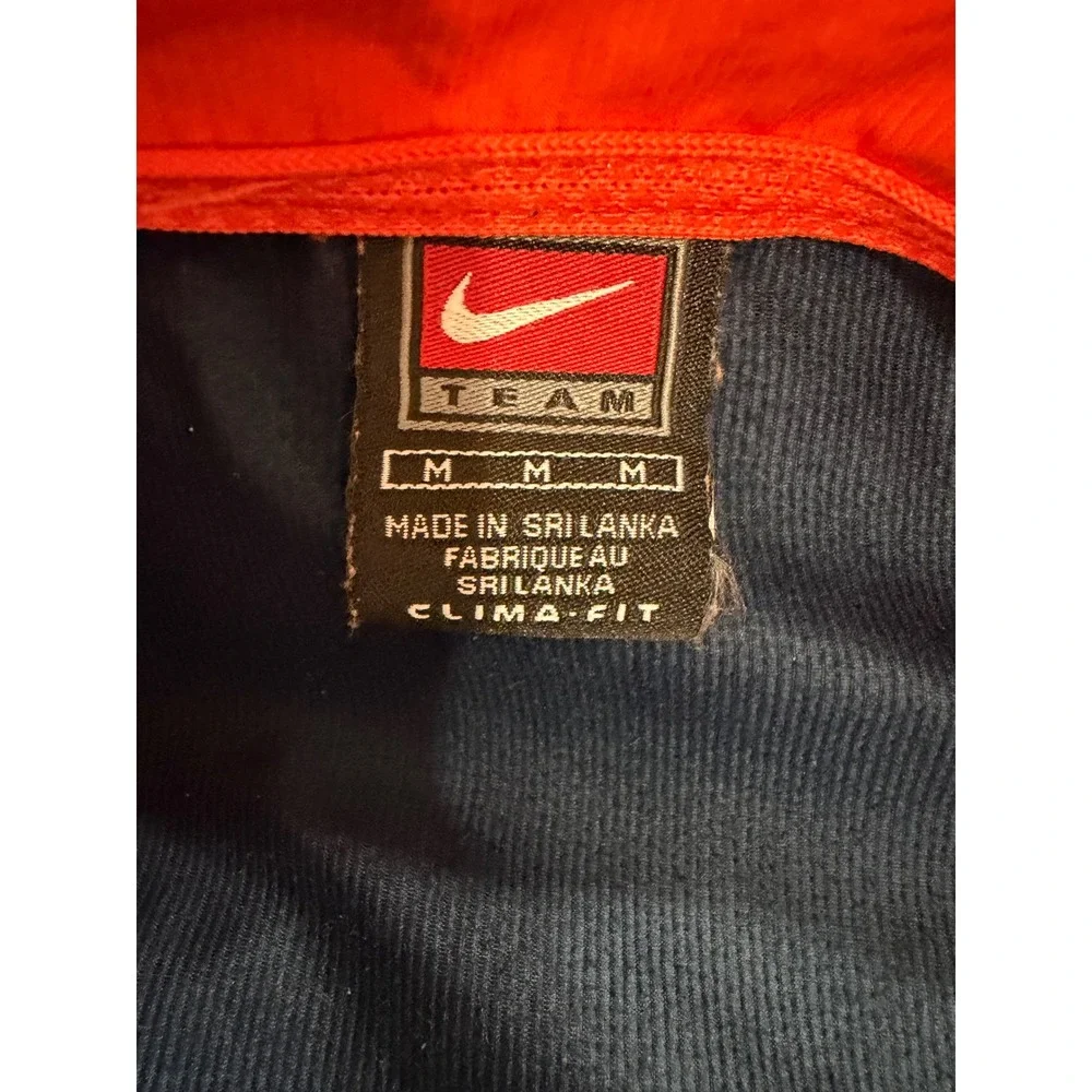Nike Team UVA Virginia Cavaliers Clima-FIT Windbreaker Jacket Navy Orange Mens M